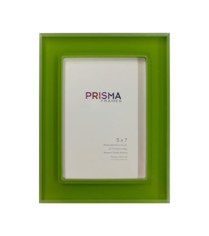 5 x 7 Kermit Green Prisma Photo frame