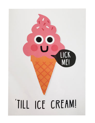 Valentine's Day Card Ice cream