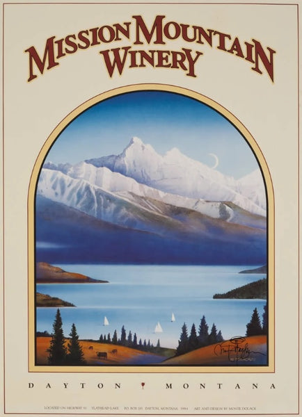 Mission Mountain Winery II - Lake: Framed