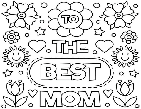 Coloring Greeting Cards- Mother's Day 3