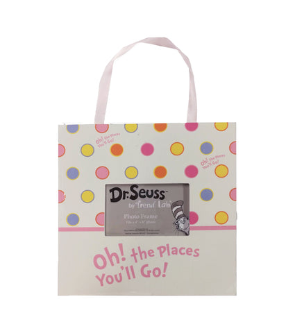 Oh the places you'll go with polka dots kids frame